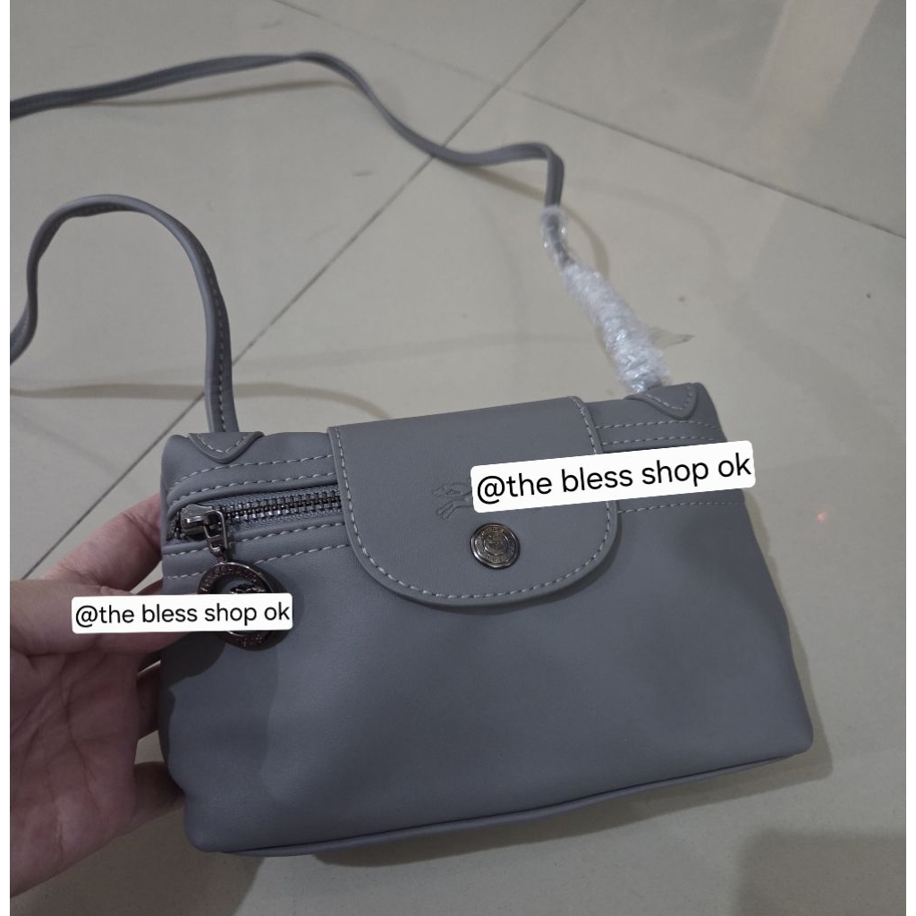 Tas cuir sling elcong mini / Tas Sling HP elcong (NEW) GREY