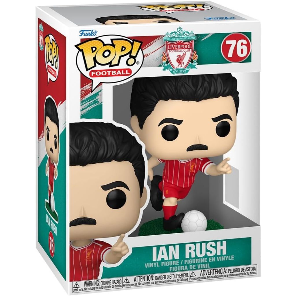 FUNKO POP FOOTBALL LIVERPOOL IAN RUSH ORIGINAL FUNKO POP SOCCER LIVERPOOL FUNKO POP IAN RUSH #76