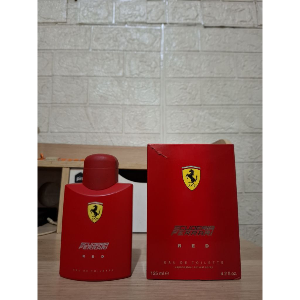 parfume preloved ferrari scuderia red