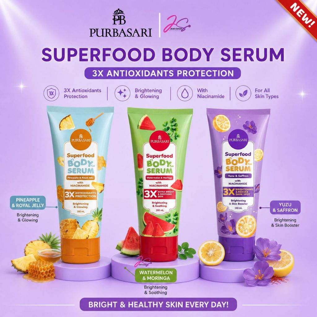Purbasari Superfood Body Serum 180ml | pelembab | brightening