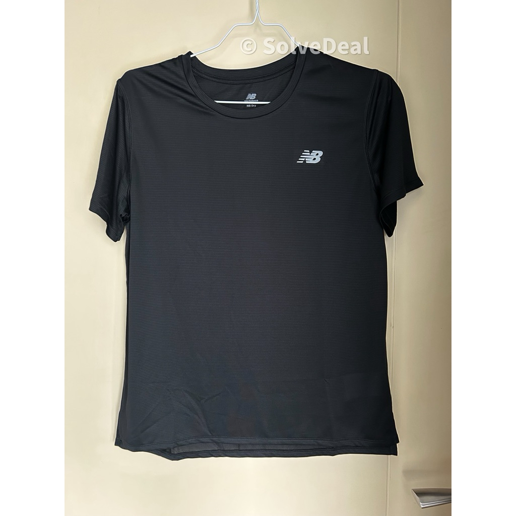 Kaos New Balance Sport Essentials Womens T Shirt Black Kaos Wanita Original