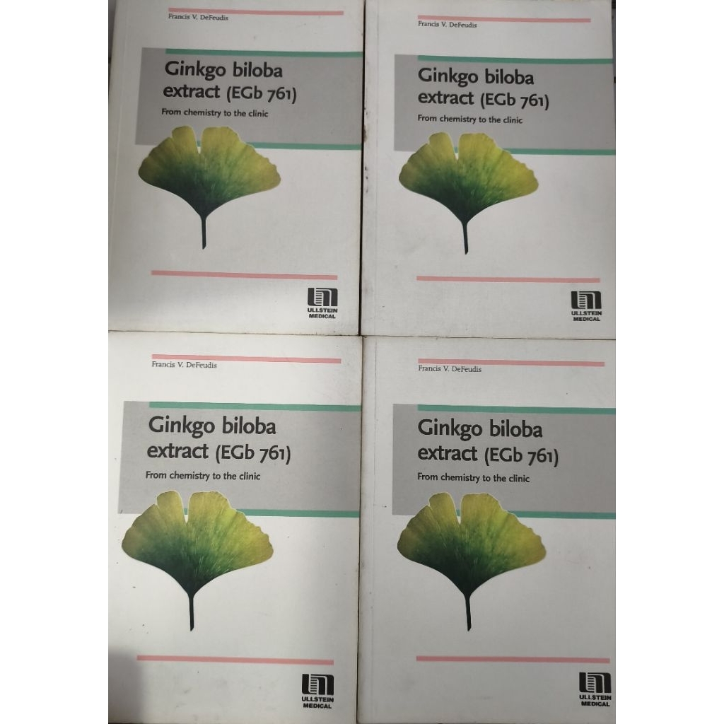 BUKU GINKGO BILOBA EXTRACT EGB 761 FRANCIS V. DEFEUDIS BEKAS ORIGINAL