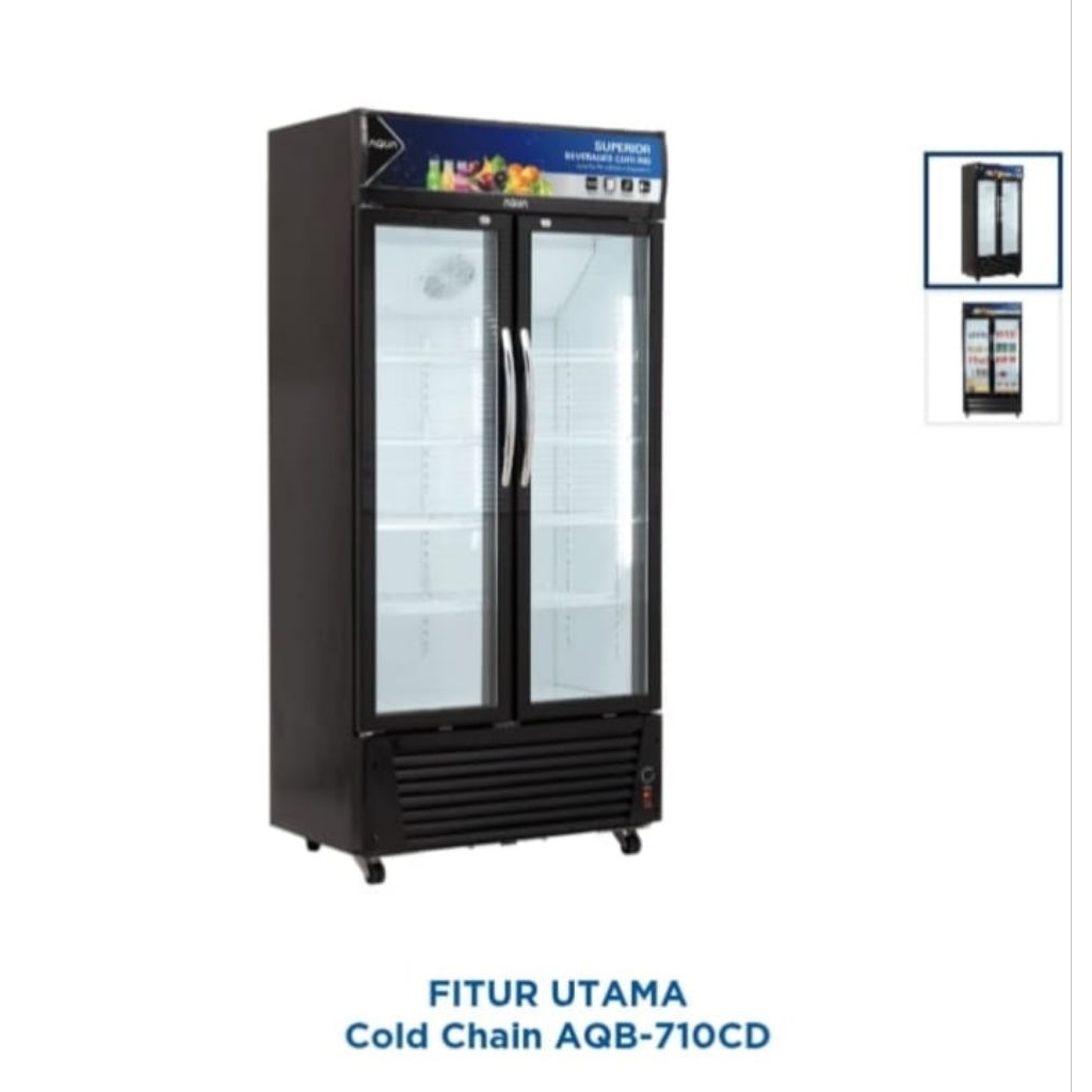 AQUA - SHOWCASE 2 PINTU 600 L - AQB-710 CD