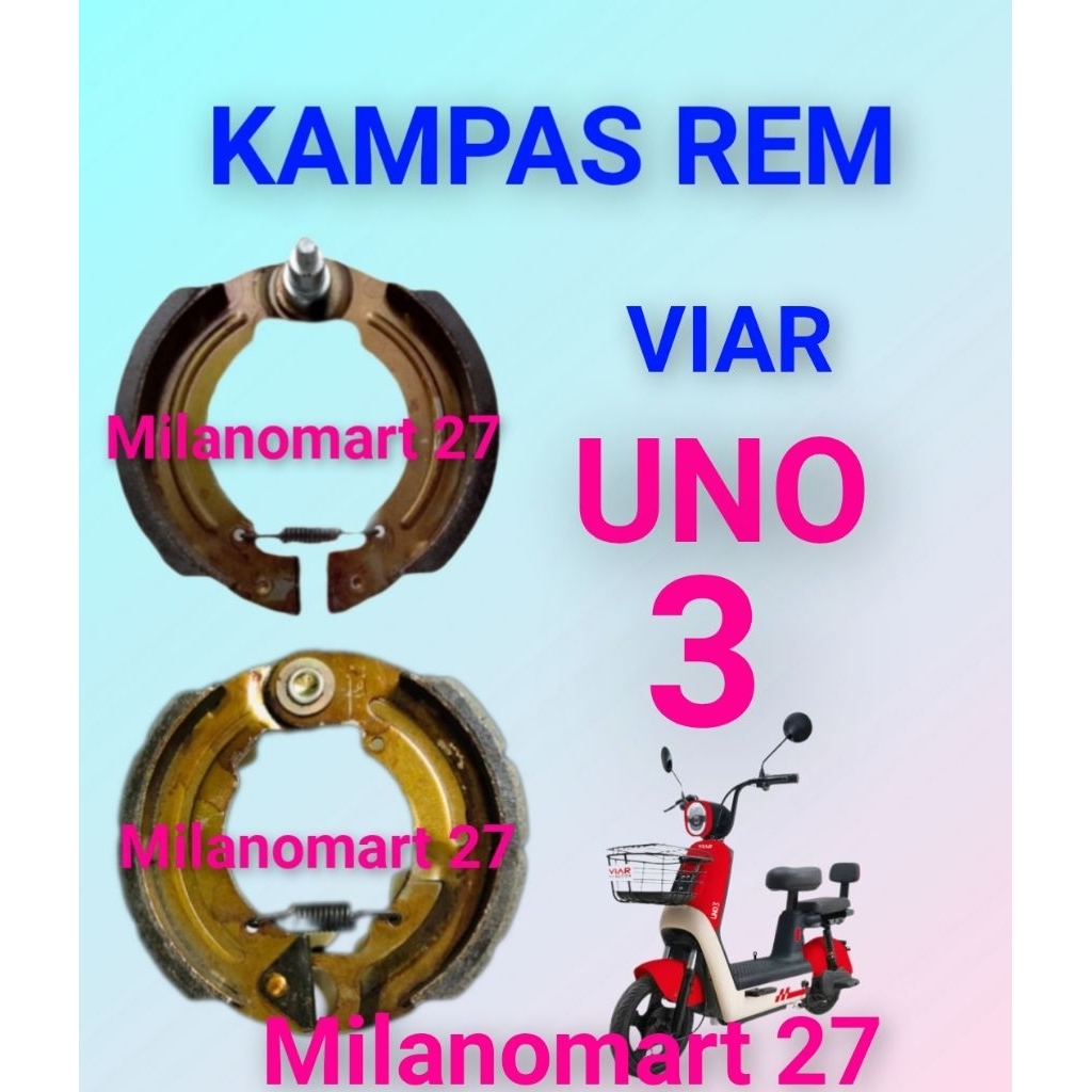 kampas rem sepeda listrik viar uno 3 kampas rem sepeda listrik viar uno 3