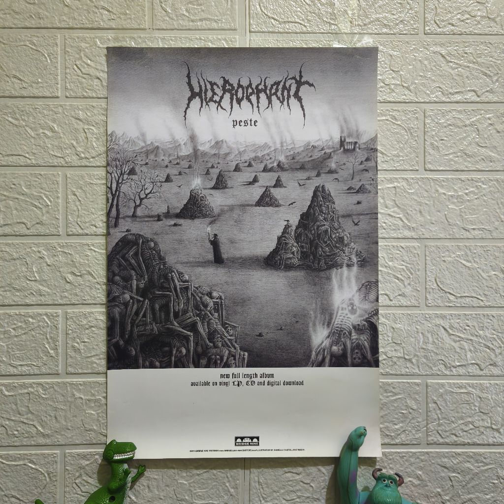 Poster Band Hierophant - Peste Bridge Nine Records Original