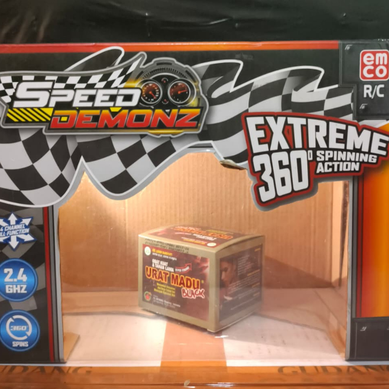Mobil Mainan Anak Warna Black <KapsulUratMadu> Tank Twister Speed Demon