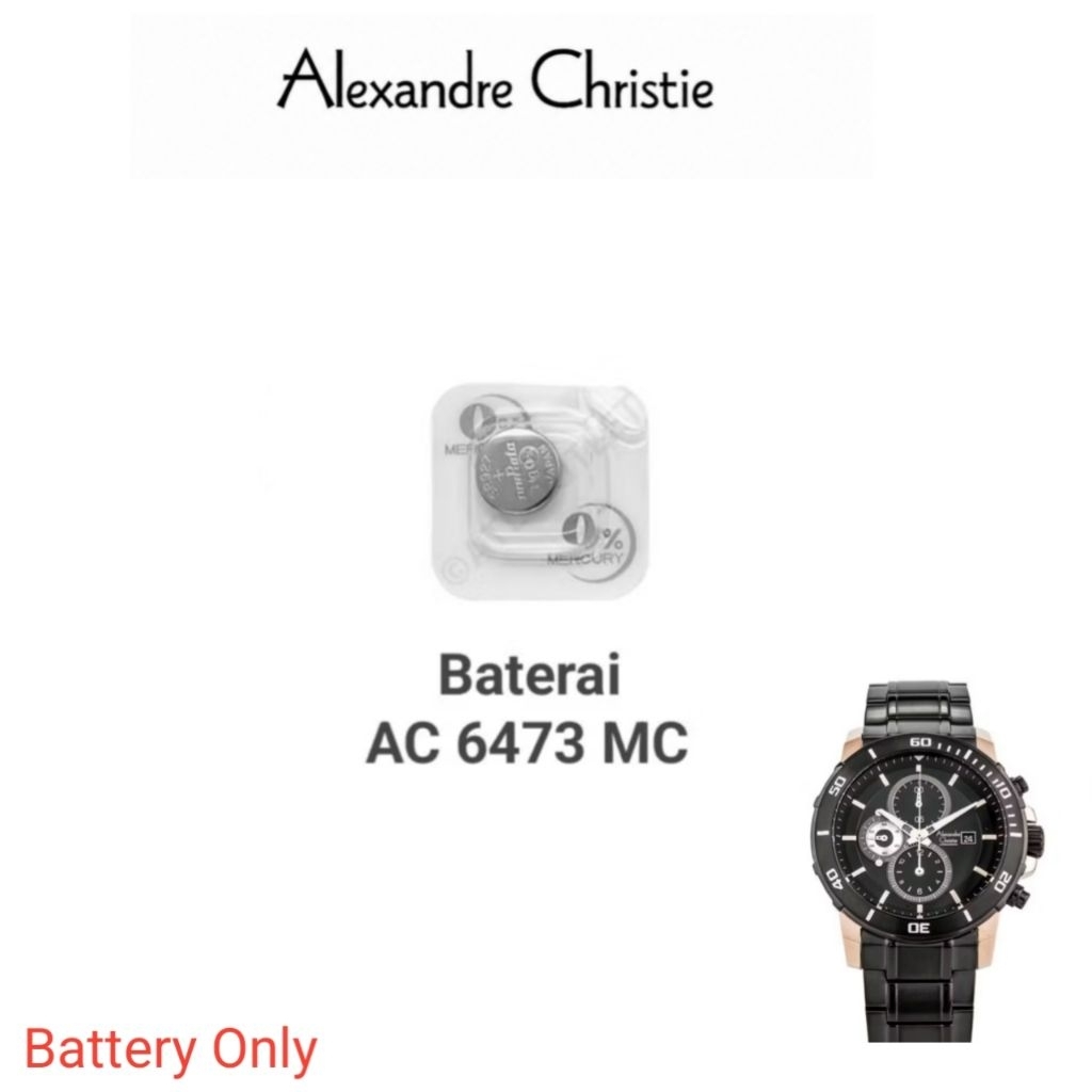 Baterai  Original untuk Jam Tangan Alexandre Christie Pria dan Wanita Type AC 6473 MC , AC 6473 BF
