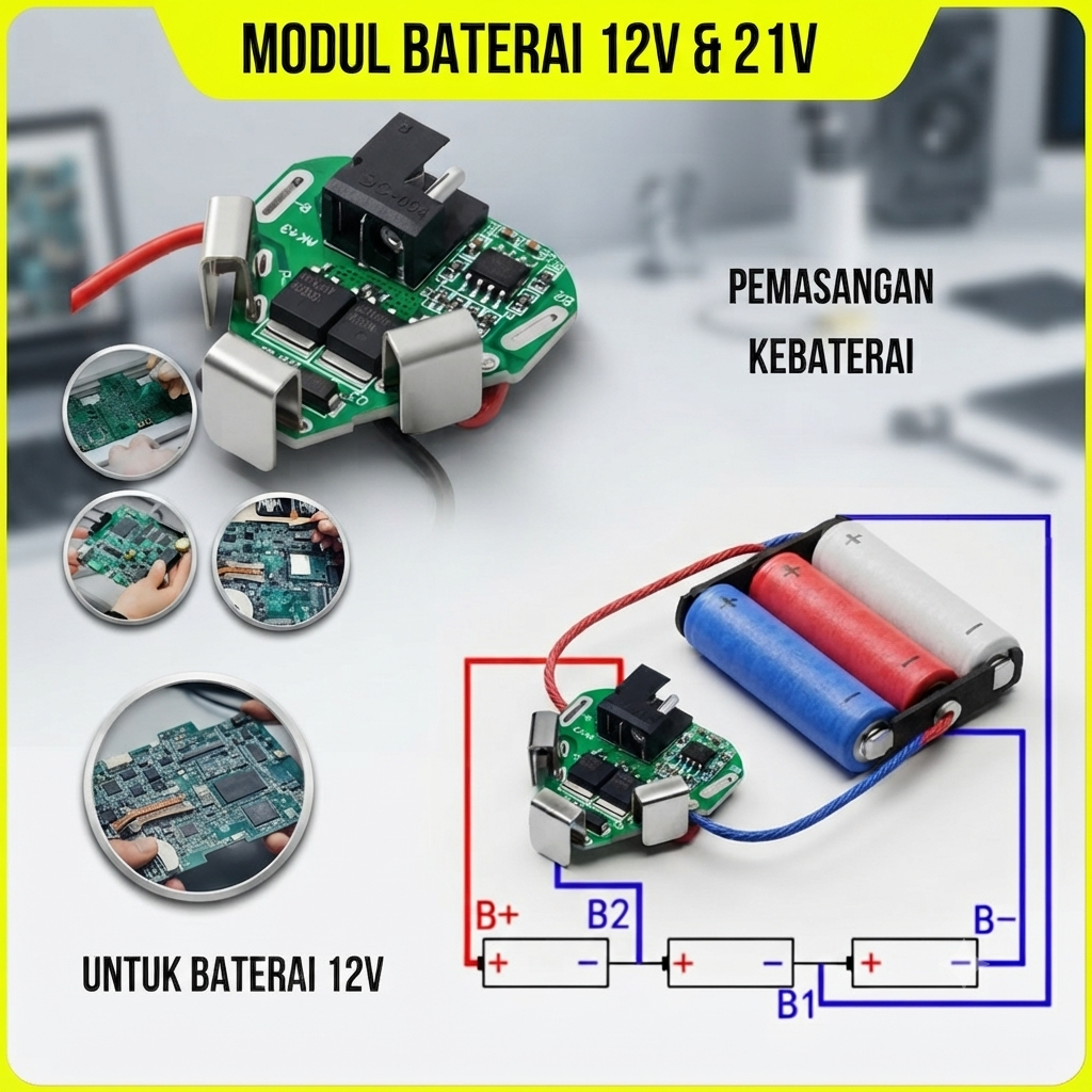 Modul BMS Baterai 12V 21V Sparepart Jld Ryu Modern BMS 21V Lithium Battery Charger Protection Board