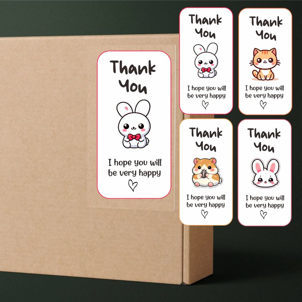Stiker Seal Box online shop, Segel label olshop, Label Box, Stiker kardus, Stiker Thankyou
