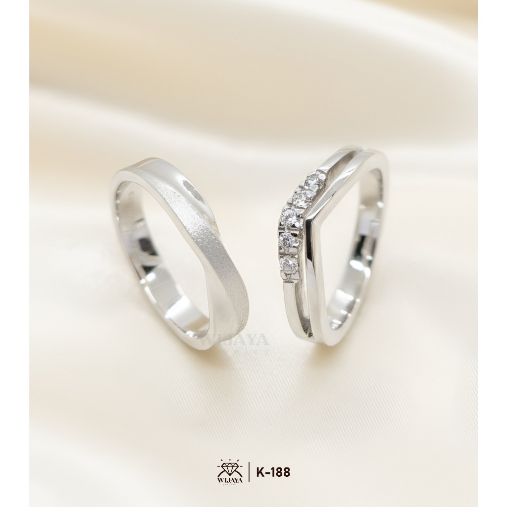 CINCIN LAMARAN COUPLE CUSTOM BAHAN PLATINUM 5% DAN EMAS PUTIH 5%
