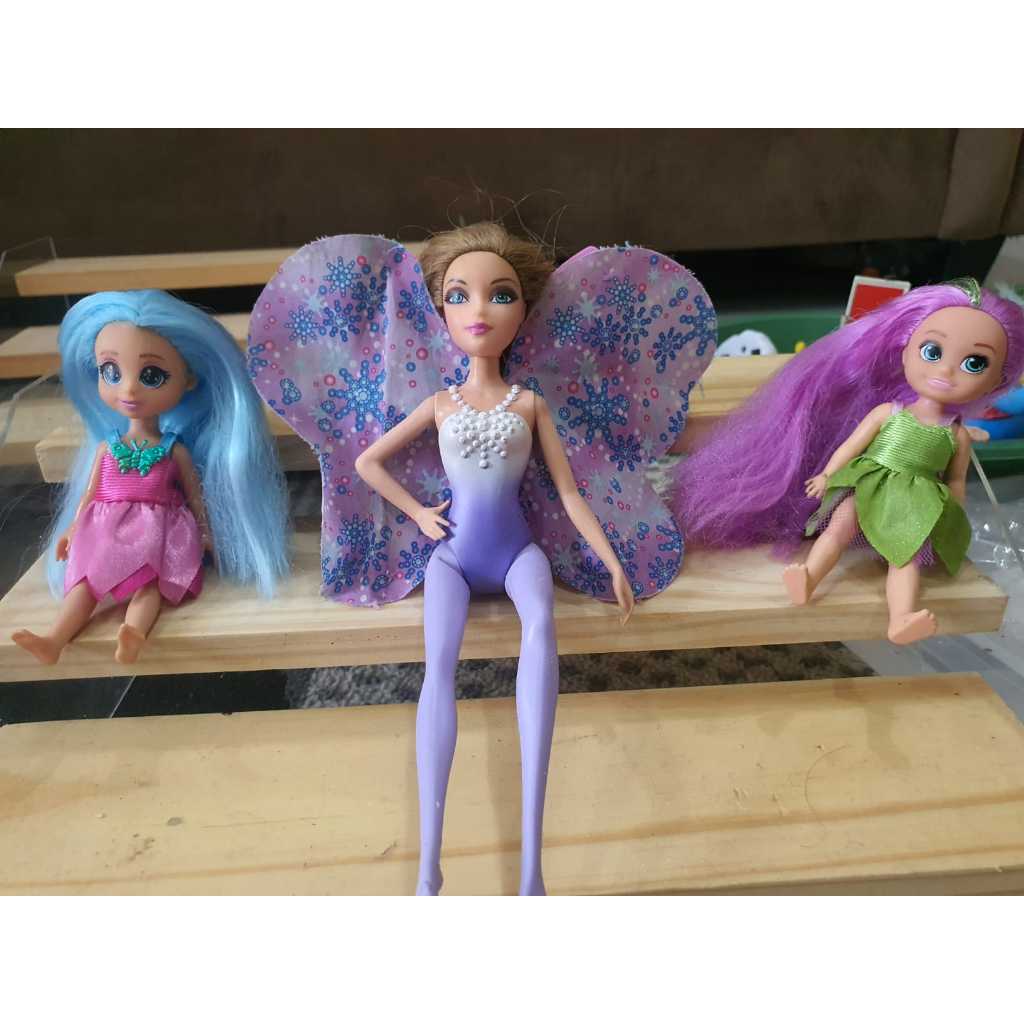 BONEKA BARBIE PERI ORI MATTEL FAIRYTOPIA FAIRYTALE MAGIC FAIRY AND RAINBOW PRELOVED