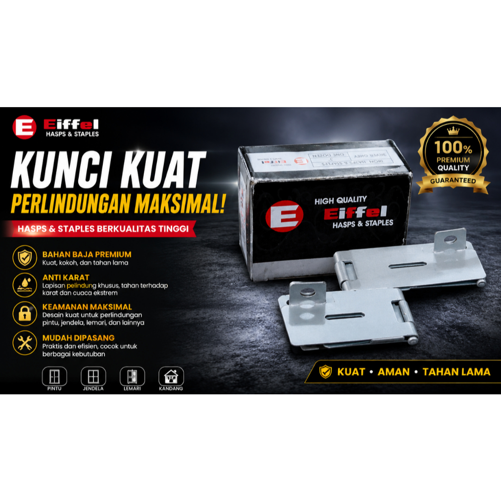 Overval besi/overval stainless/overval cantolan gembok pintu/overval anti karat/overpal tebal