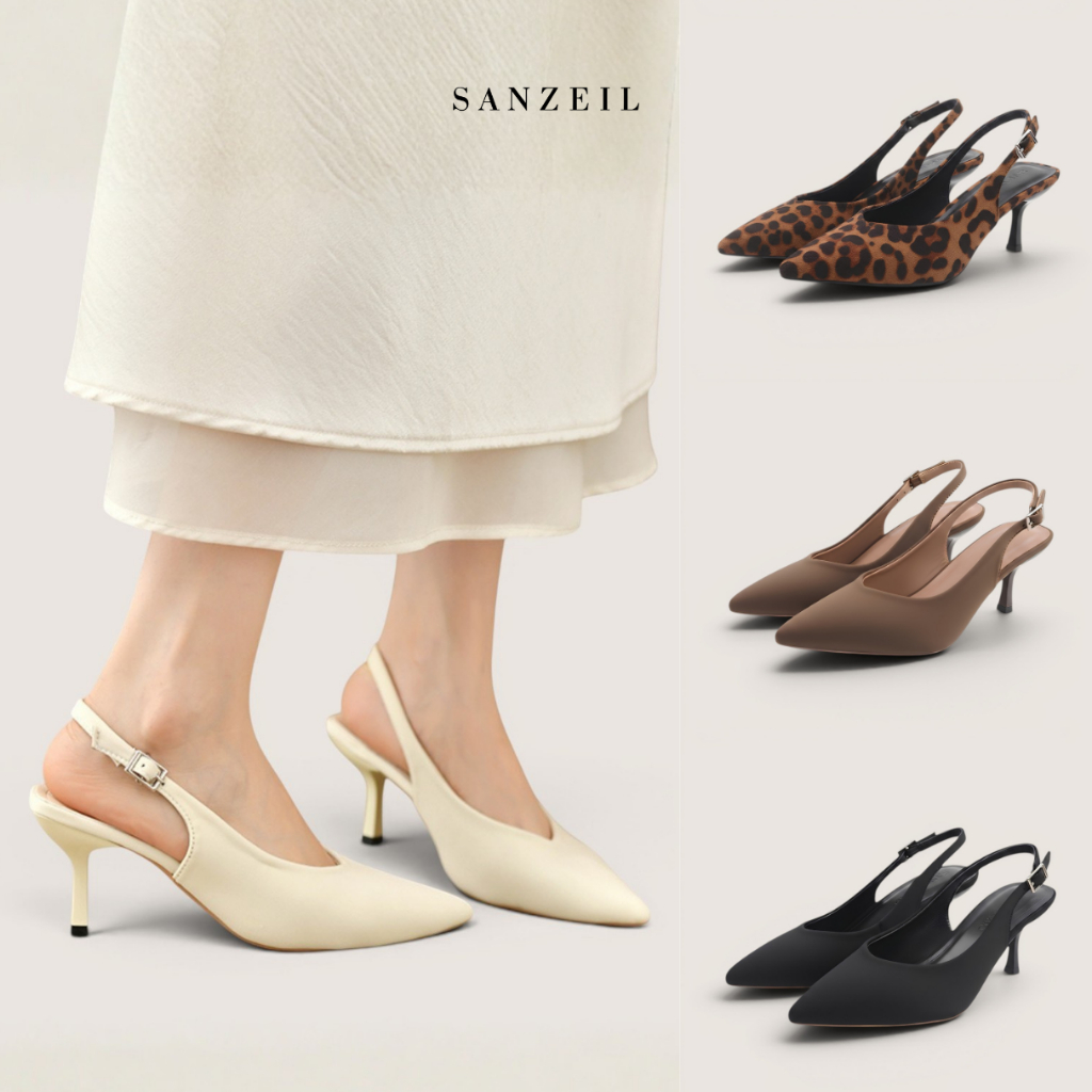 SANZEIL Serine Sepatu Heels 7cm Size 35-41 Wanita 2966