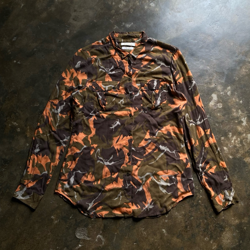 LUXURY BARBOUR CROMWELL CAMOUFLAGE AOP CASUAL SHIRT