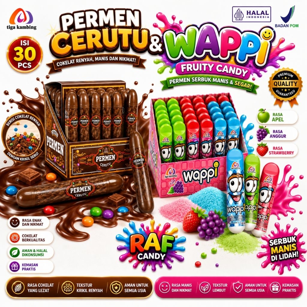 PERMEN WAPPI CRUTU CANDY 30 PCS