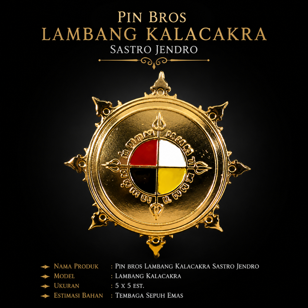 Pin Bros Lambang Kalacakra Sastro Jendro