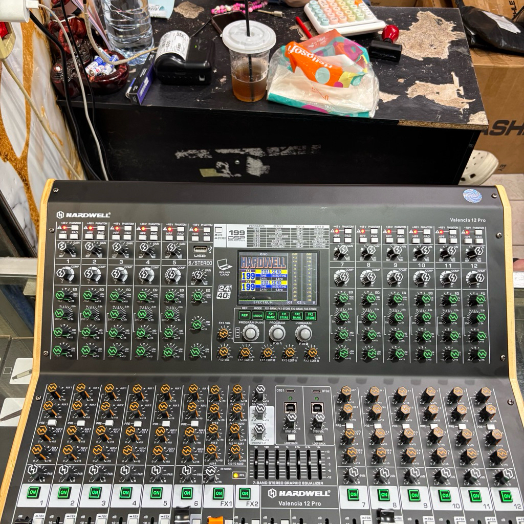 Mixer Hardwell Valencia 12 Pro Original Mixer 12 Channel Hardwell