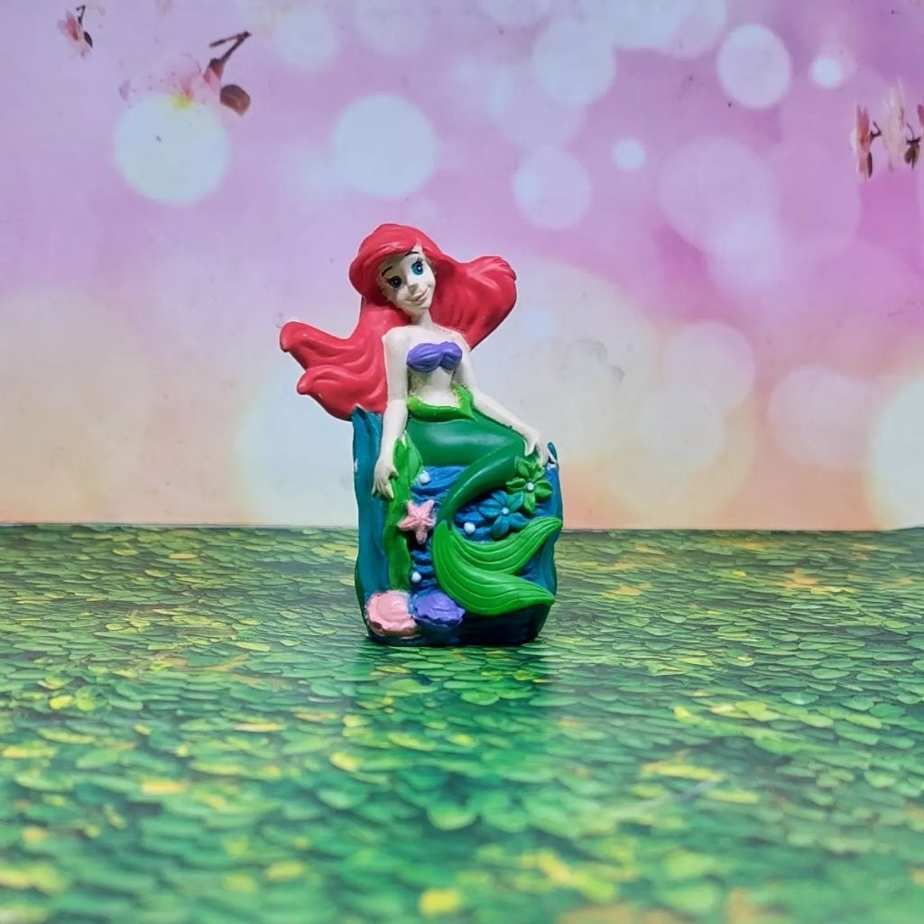 Ariel putri duyung figure the little Mermaid ori disney karet padat McD Happy Meal