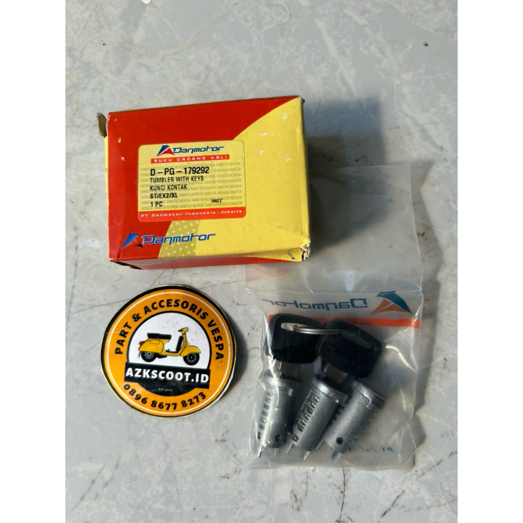 Kunci Kontak isi 3 Set Vespa Excel, Exclusive, Spartan, Strada Dan Motor