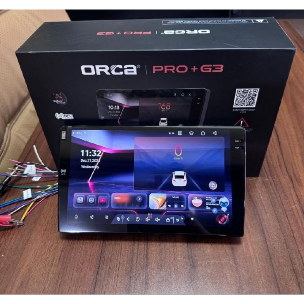 Headunit Android 9 Inch / 10 Inch ORCA PRO+ G3 ADR-9988 Ram 6/128GB QLED NFC