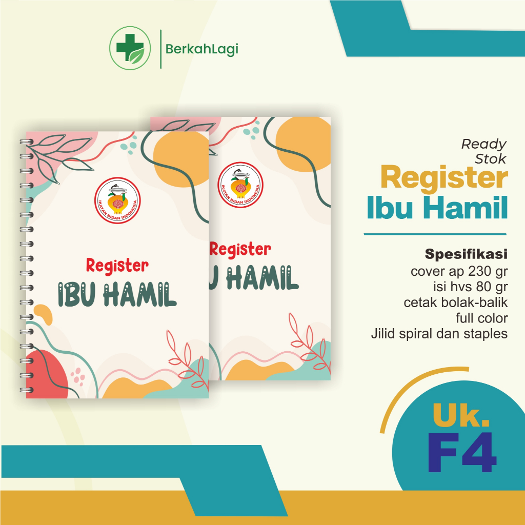 Buku Register Ibu Hamil, Buku Dokter, Buku Bidan, Buku Register