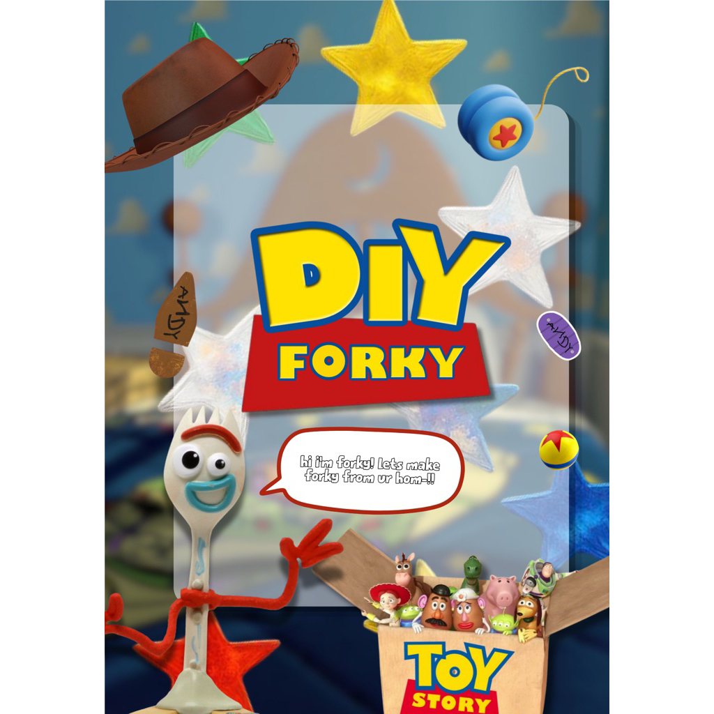 FORKY DIY from Toy Story 4 | make your own Forky