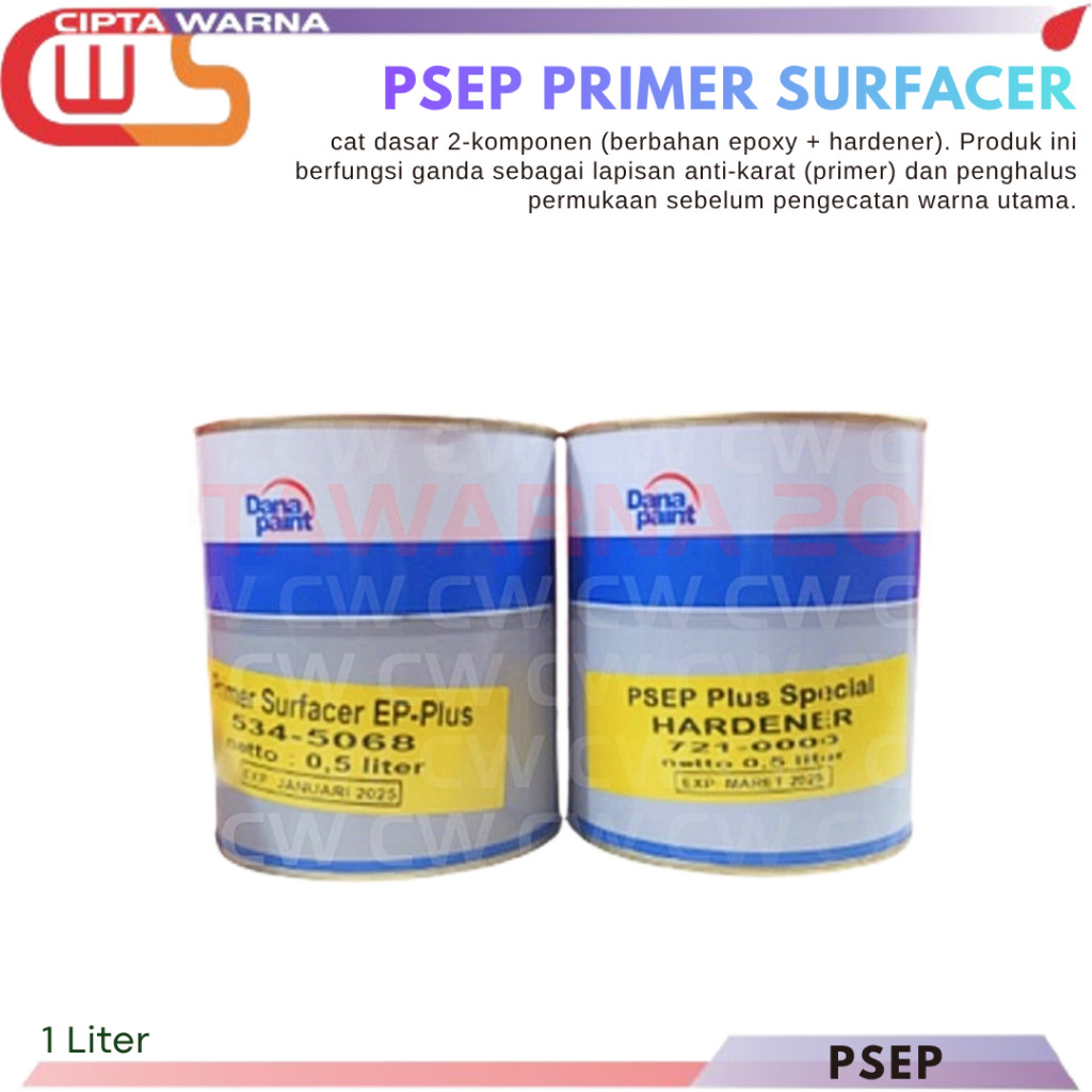 Dana Paint Danagloss Epoxy Primer Surfacer EP PSEP + Hardener 1 Liter - A1 CWS