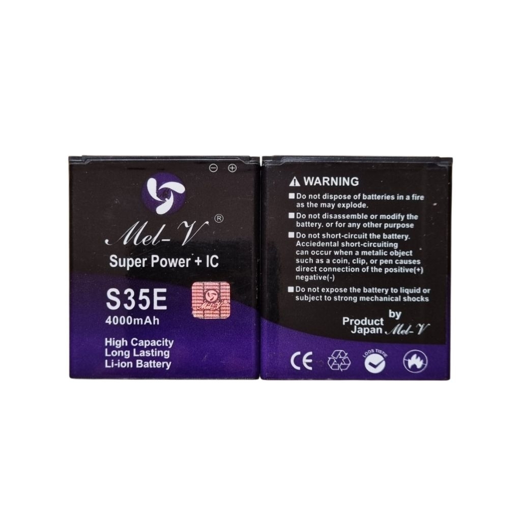 Batre advan q7A - s3(3510) - s35A - s35D - s35E - s4A - s4+ - s4A+ Battery Double Power + ic Baterai