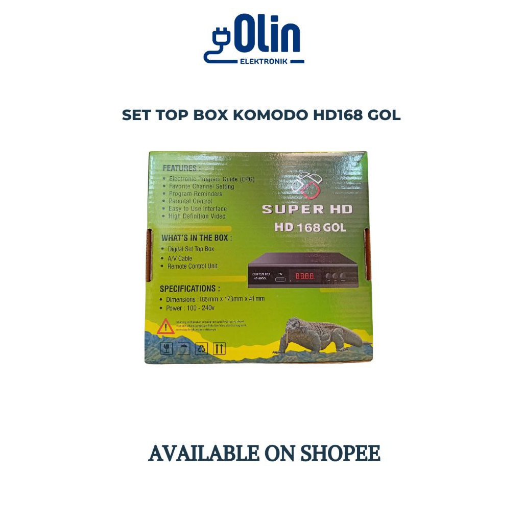 SET TOP BOX KOMODO HD 168 GOL