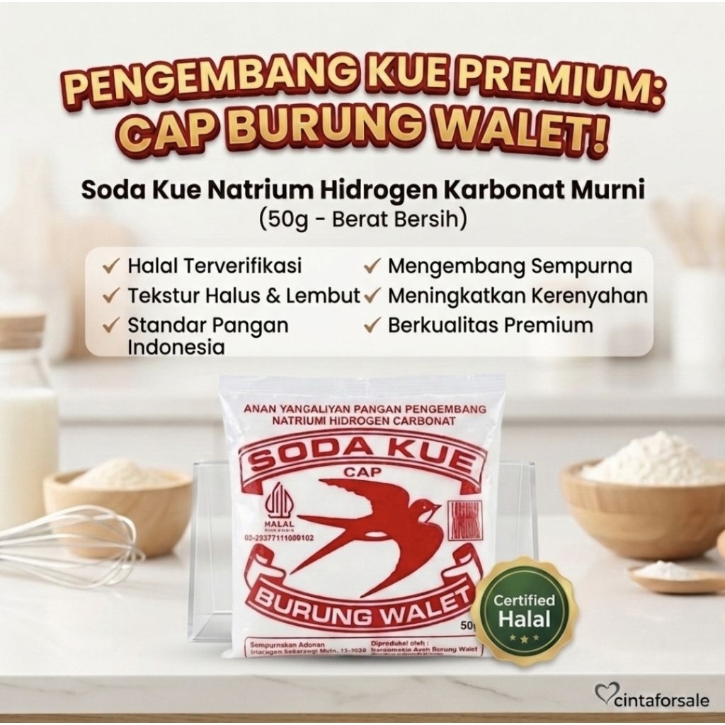 SODA KUE CAP BURUNG WALET