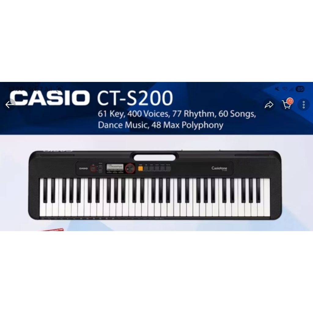 Keyboard Casio CT-S200 - CTS200 - CTS 200