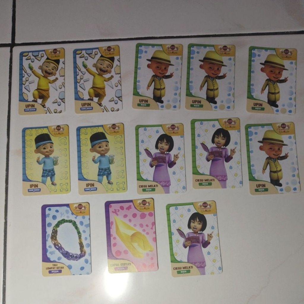 Kartu choki choki kompetisi upin ipin