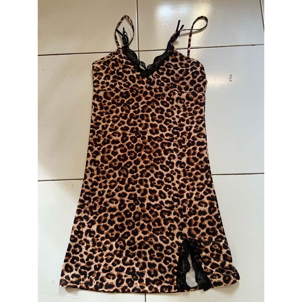 lingerie leopard tebal