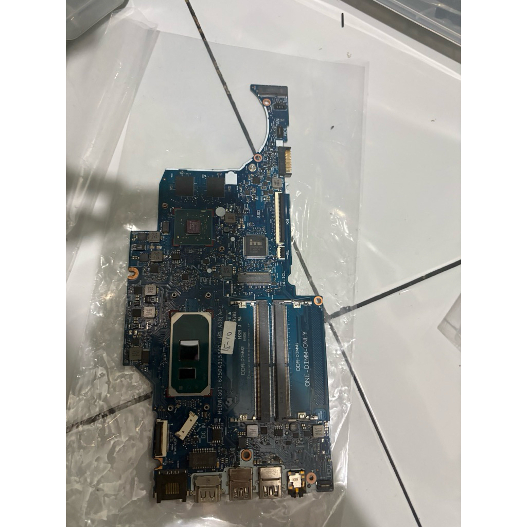 motherboard hp 14s-cf bahan/ mato core i5 gen 10 vga amd