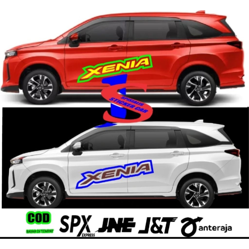 stiker list body samping mobil Xenia stiker cutting Xenia
