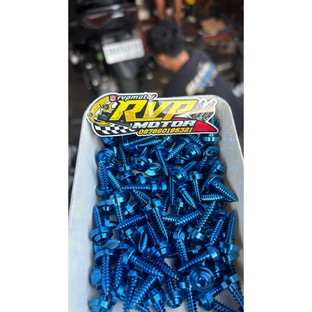Baut Titanium Vietnam Baut Body Motor Yamaha Baut Filter Titanium Yamaha Honda