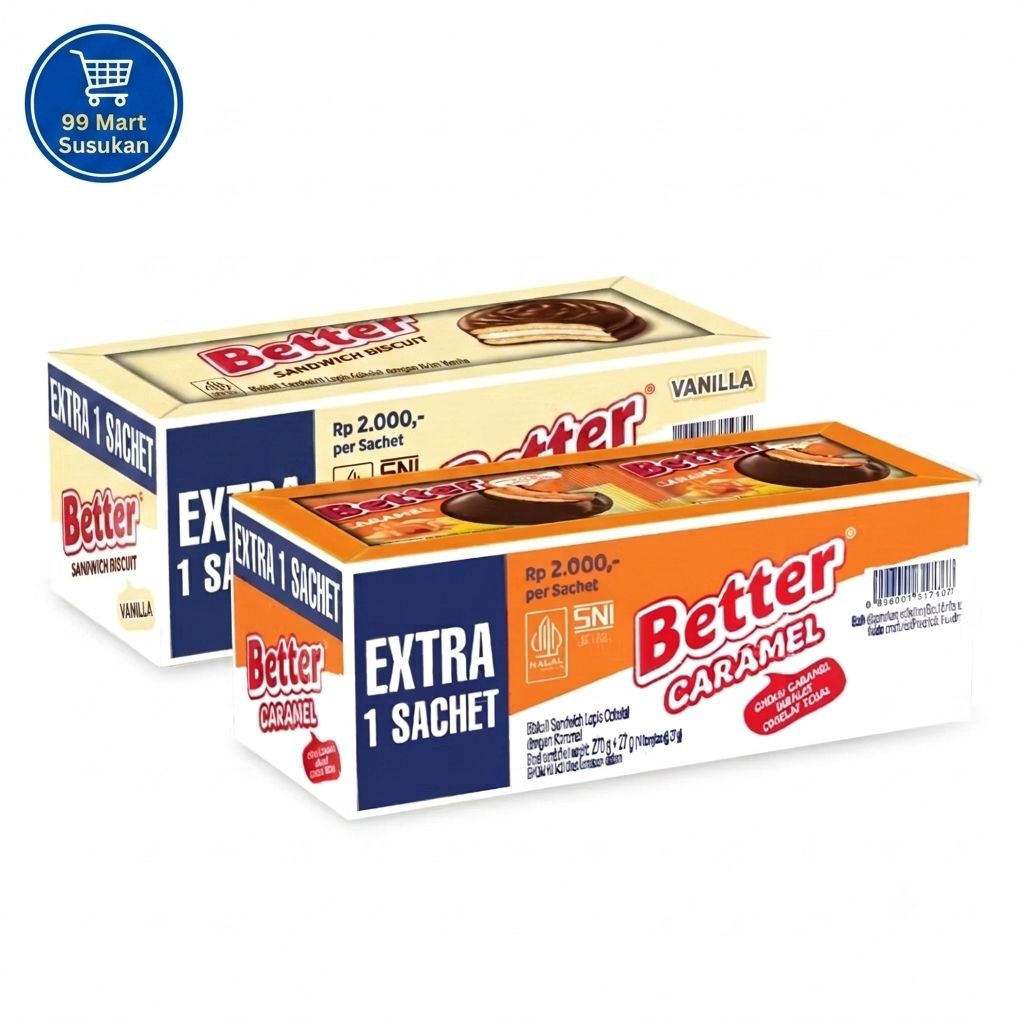 Better Caramel/Sandwich Biscuit 11x27g