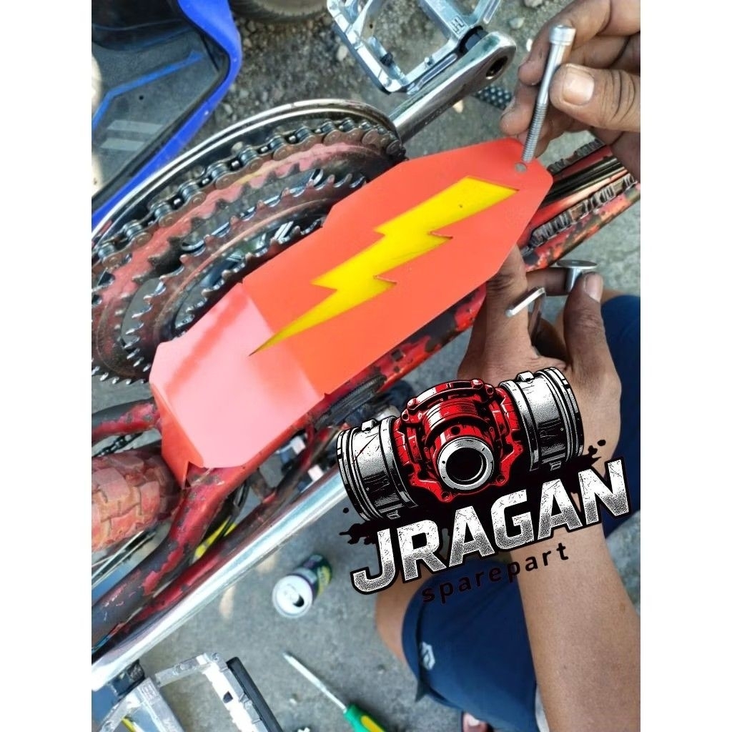 Motoran 2023 pelindung Bawah Frame BMX Bush Guard Cover Frame Bawah Variasi BMX