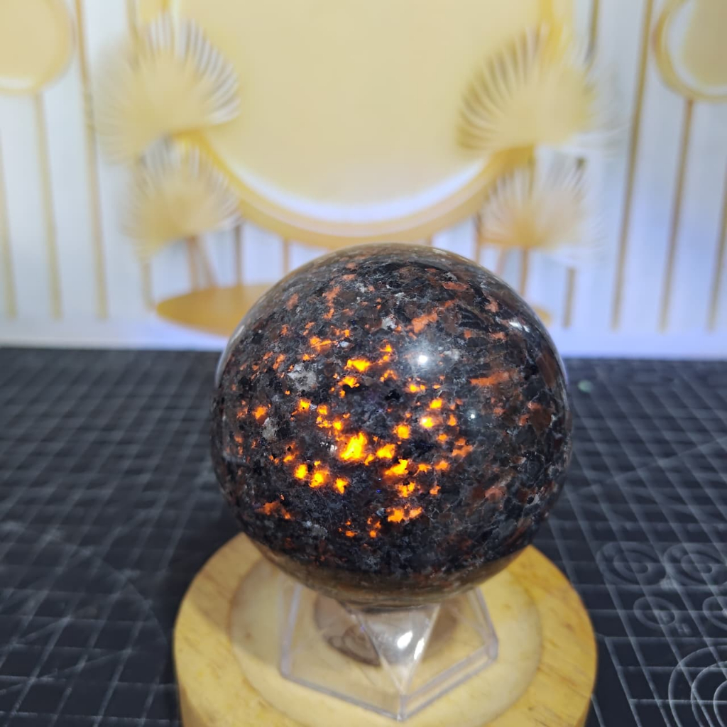 Natural Batu Yooperlite Sphere (2) Asli Batu Alam