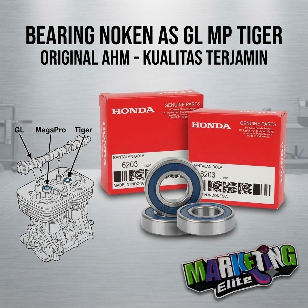 Bearing Noken As HONDA bearing noken as Tiger Megapro GL kode 6203 Honda