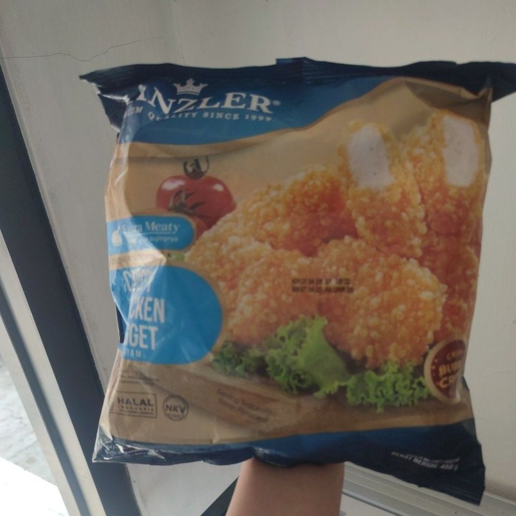 Nugget Ayam Kanzler Crispy 450 Gram dengan Crumb Berbuih, Lebih Garing