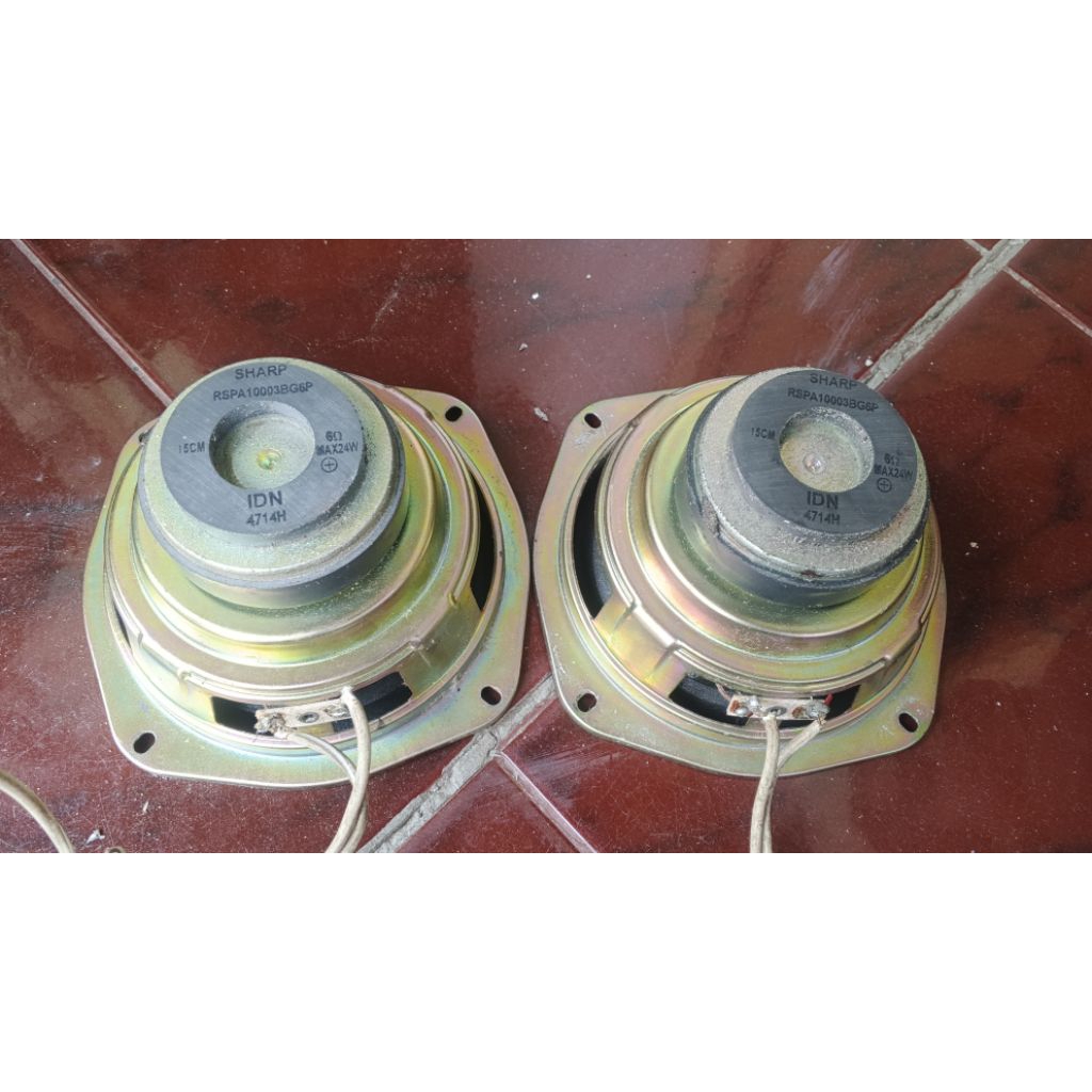 Speaker 5 inch Sharp Original RSPA10003BG6P 6 Ohm 24W Full Range Bekas Normal