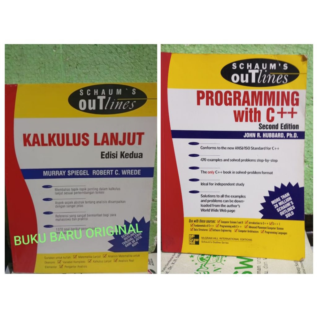 buku original - kalkulus lanjut / programming with schaum's Outlines