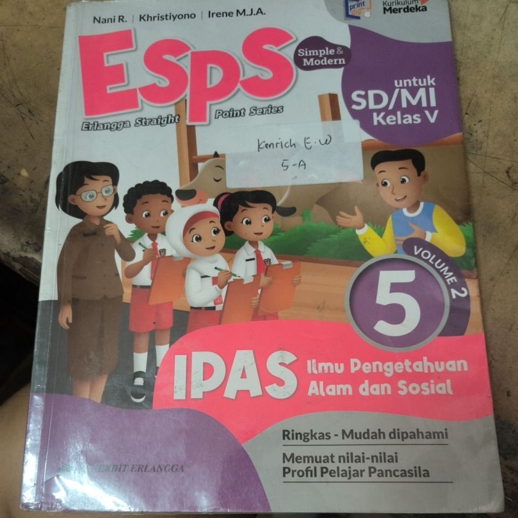 ESPS 5 IPAS kurikulum merdeka vol 2
