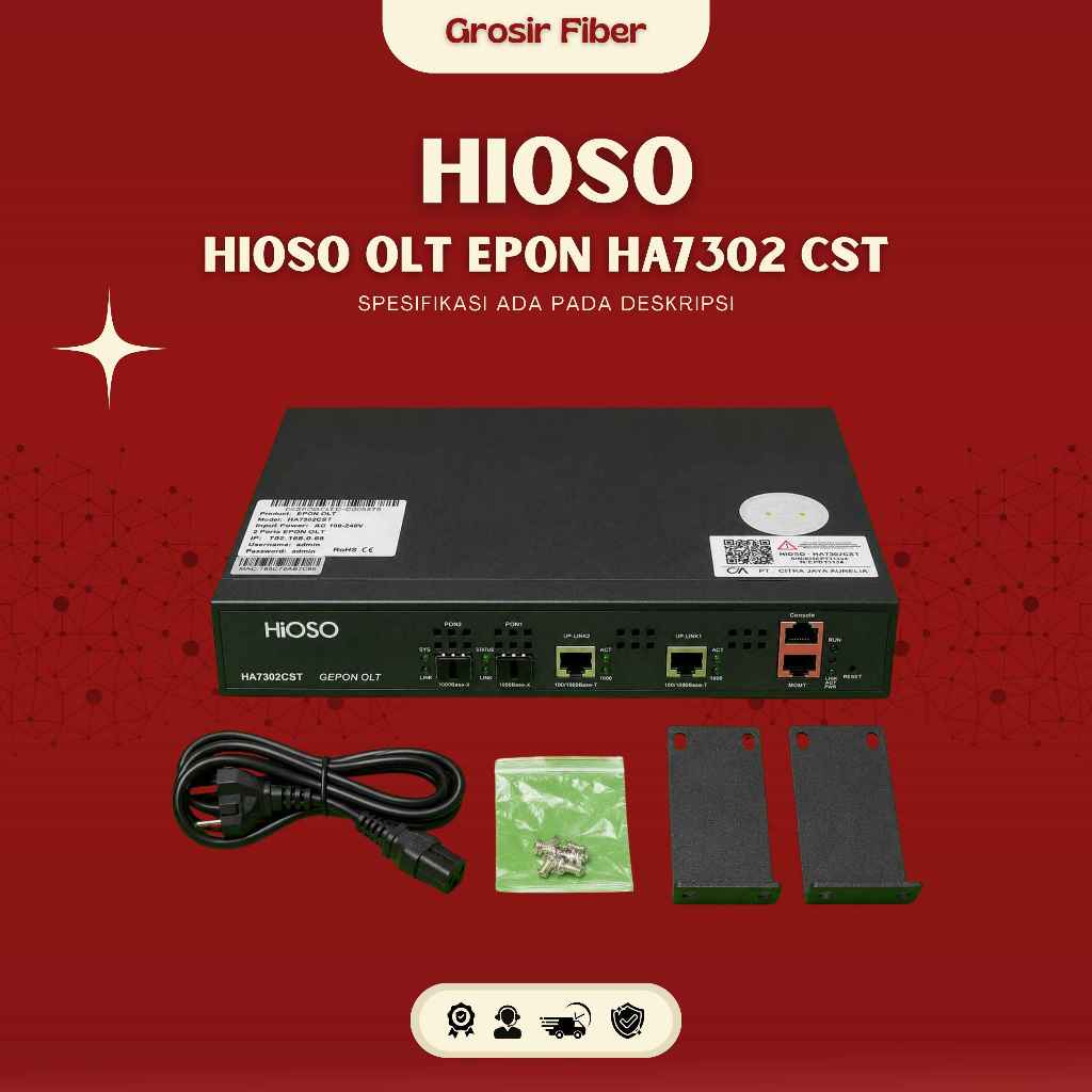 Hioso HA7302 CST EPON OLT 2 Port / HA7302CST