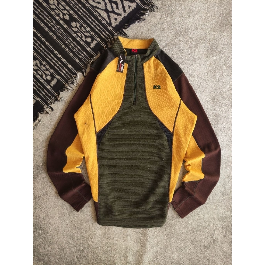 K2 Baselayer Gunung (NYB586) - Baju Mendaki Bahan Softshell Hangat Untuk Kegiatan Outdoor