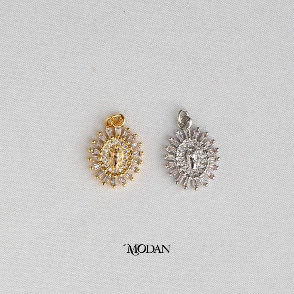 MODAN SUPPLIES - Religious Mother Mary Pendant Charm Liontin Bunda Maria Hypoallergenic