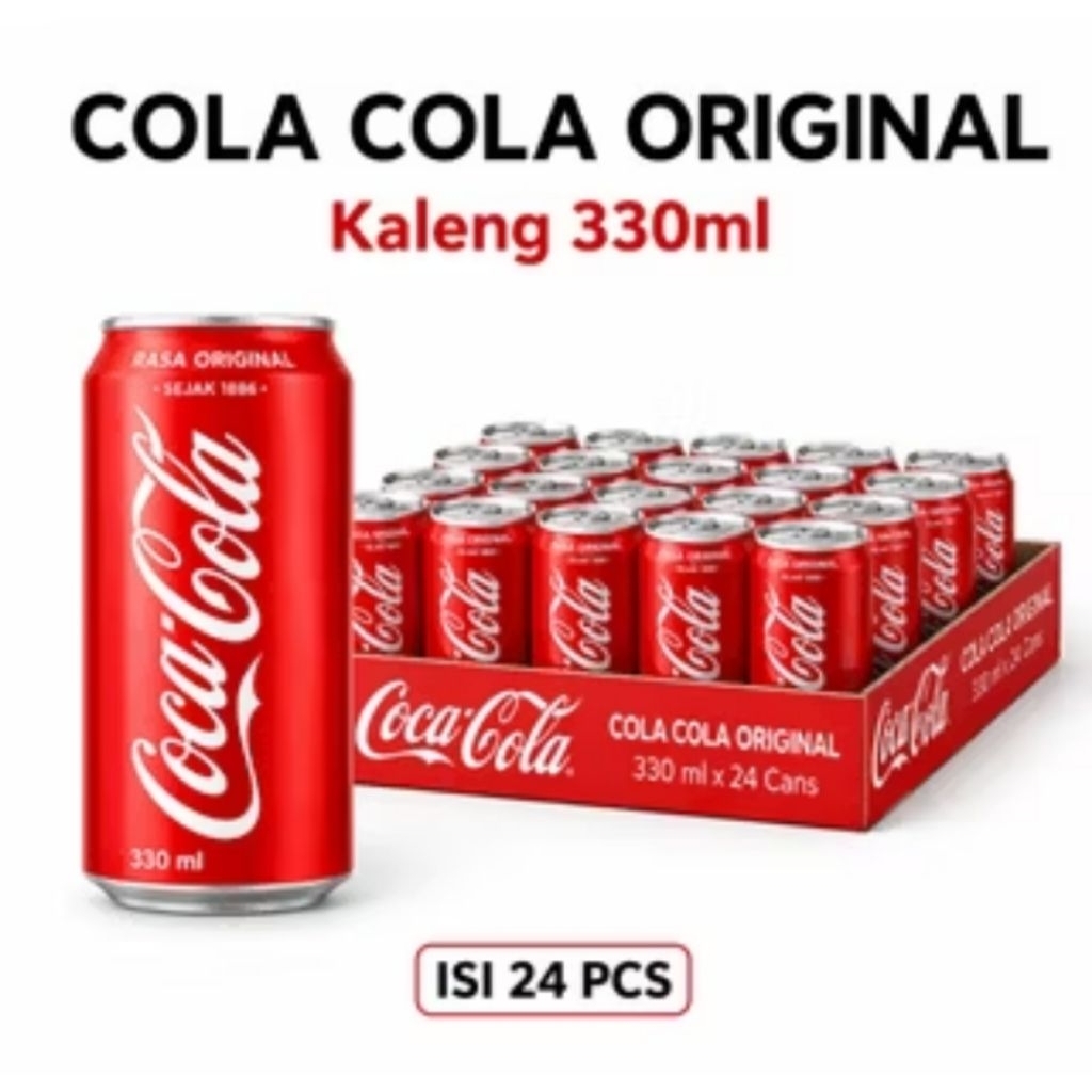 Minuman Kaleng Sprite, Coca-cola, Coca-cola Zero, AW, Fanta KARTONAN/DUS 330ml