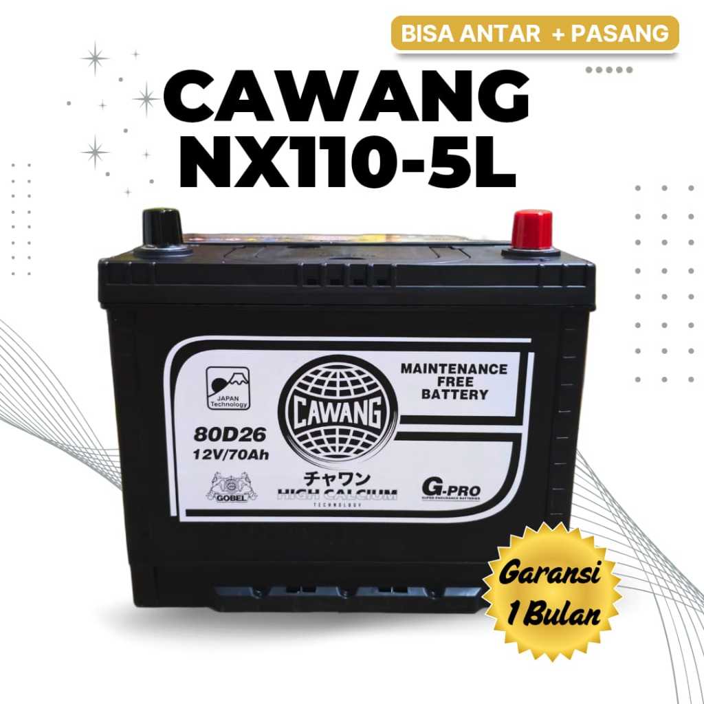 Akumulator Mobil Cawang Mazda CX7 | NX110-5L | 70AH High Calcium MF