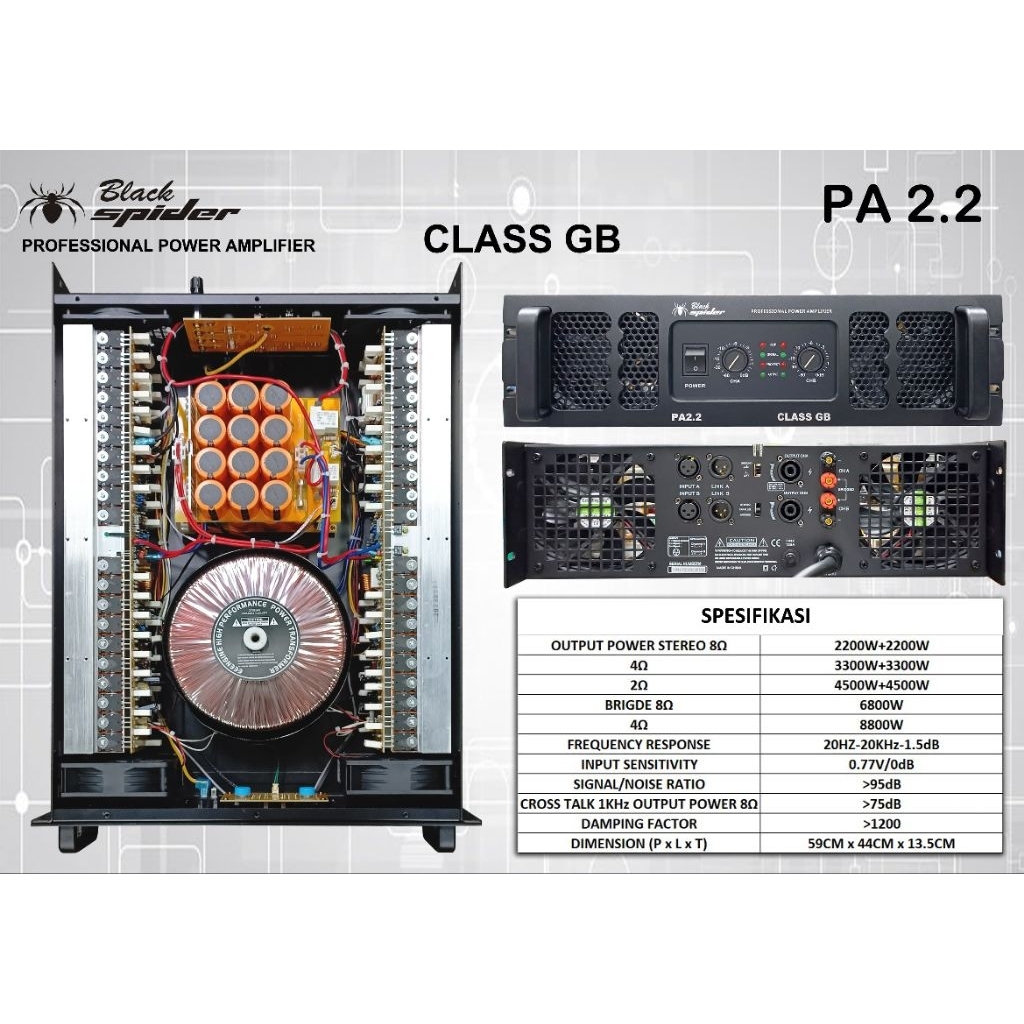 POWER BLACK SPIDER PA 2.2/ Power Black Spider Pa 2.2/ power black spider pa 2.2
